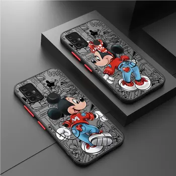 Mickey Mouse Love Minnie Pouzdro pro Samsung Galaxy A32 A73 A21s A52 A54 A13 A23 A34 A12 A53 A24 A33 A14 A72 A22 Kryt