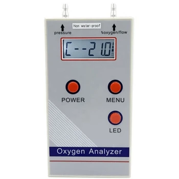 Analyzátor kyslíku Profesionální Přenosný O2 Koncentrace Kyslíku Metr Detektor 21%-100% O2 Metr Detektor Plynu EU Plug Snadná Instalace
