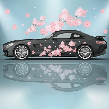 květ sakura růžové Auto samolepky straně grafická úprava vozu příslušenství bolest závodní obaly, obtisky dekorativní samolepky