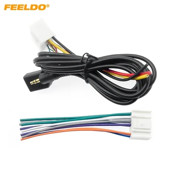 FEELDO 5Set Car Audio CD Stereo Kabelového svazku Adaptéru S USB/AUX konektorem Pro Hyundai IX35/Elantra/Santa Fe #FD-4117