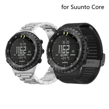 Pásek Pro Suunto Core Kovové Náramky Náramek Z Nerezové Oceli Watchband Příslušenství Pro Suunto Core Na Zápěstí Kapela