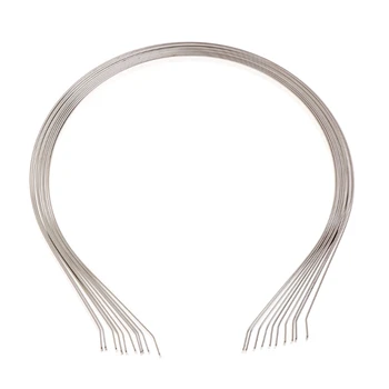 10ks 5 mm/0.21 v Kovová Čelenka Základní Ocelový Drát Lištování Vlasy Hoop pro Diy Nevěsta Dívky Pearl Vlasy, Šperky, Doplňky