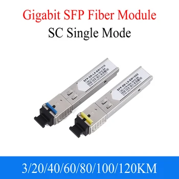 1pár Gigabit Fiber SFP Modul 1000M SC 1,25 G 1310nm/1550nm Single Mode A+B Vlákno Modul vhodný Pro Cisco, Mikrotik Ethernet Switch
