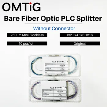 10pcs/lot 1×16 Barev Optické PLC Splitter Bez Konektoru Kabel 250um 0,9 mm Mini Blockless, 2,4 Porty PLC Splitter