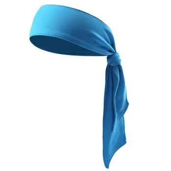 Kravatu Zpět Čelenka Suchý Tie Vlasy Band Unisex Non - Sportovní Potítko pro Běh Atletická Cvičení ( Modrá )