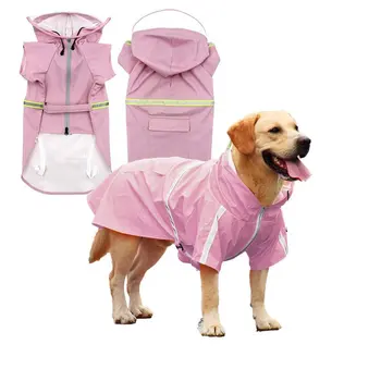 Nové Pet Pes Pláštěnka Psa Tvář, Pet Oblečení, Kombinéza Nepromokavé Pes Bunda Psi Vodě Odolné Oblečení pro Psy Pet Kabát