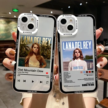 Lana Del Rey Zpěvák Kraft Plakát Telefon Pouzdro pro iPhone 11 12 13 14 Pro Max Mini 7 8 Plus XS X XR Případě Fundas pro iPhone 13 Kryt
