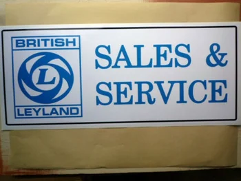 Pro x2 BRITISH LEYLAND SALES & SERVICE velké Dílny, Garáže, Znamení, Nálepka BL MG Mini