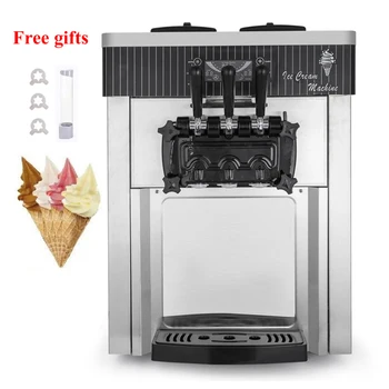 Komerční Soft Sloužit zmrzlinový Stroj, Automatický Ice Cream Maker Pro Mléko Čaj Obchod zmrzliny Dělat Stroj 220V