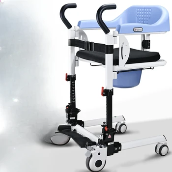 Skládání a řazení židle pro osoby se zdravotním postižením, zvedání toile nebo ochrnutý starší , multifunkční domácí péče