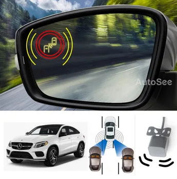 2015 - 2019 pro Benz MB pro Mercedes GLE Varování změna Zrcadlo světlo varování pomáhat 77Ghz senzor BSD BSM RCTA blind spot detection