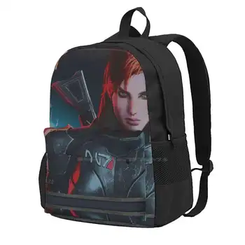 Mass Effect : Ženské Shepard Digitální Obraz Batoh Hot Prodej Módní Tašky Velitel Shepard Digitální Umění, Design, Digitální