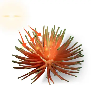 Umělé Ryby Nádrže Umělé Rostliny Coral Ornament Falešné Korálového Útesu Na Oceán Dekor Umělé Ornament Svítí Ve Světle Stabilizovat Akvárium