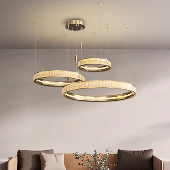 Moderní křišťálové lustry obývací pokoj osvětlení Stropní svítidla, závěsné světla led lustry do obýváku vnitřní světlo
