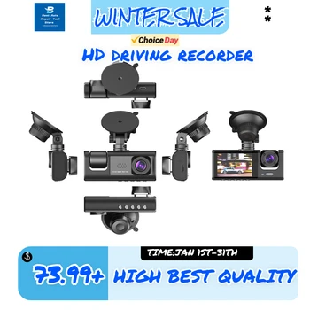 Nejnovější HD Rriving Recorder Duální Nahrávání Triple nahrávání High-definition Auto Tři Objektivy s Gravitační Senzor Pro Všechny Modely