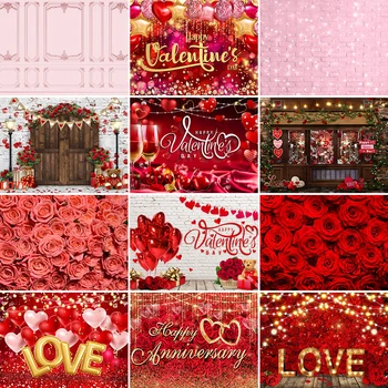 Valentýn, Květ Stěny, Láska Foto Pozadí Barevné Balónky Romantické Věčné Lásky Memorial Day, Pozadí, Portrét