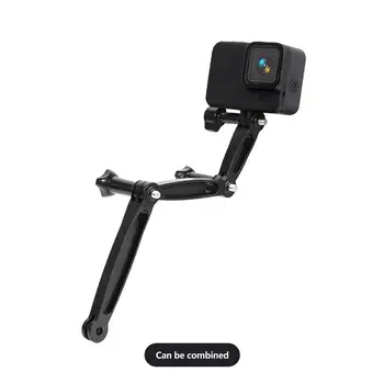 Hliníkové Slitiny Rozšíření Mount Arm Pro Gopro Hero 9 10 YI SJcam Sportovní Kamera na Helmu focení Připojte Držák Adaptér