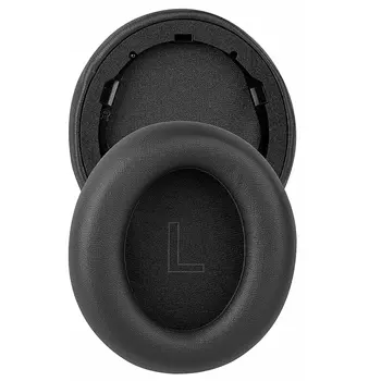 Náhradní Ušní Polštářky pro Anker Soundcore Život Q30/Q35 Bílkoviny Kůže jsou dodávány Koncovky Sluchátka(Černá)