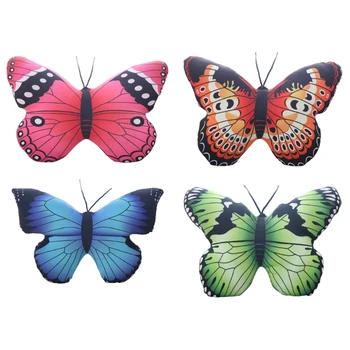 Barevné 3D Butterfly Polštář Dekorativní Zvíře Hodit Polštář Plněný Polštář Postele, Ložnice, Gauč Polštáře, Hračky, Dekor Dropship