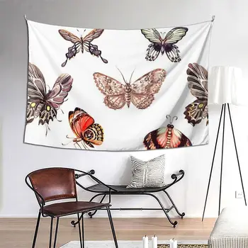 Fialový Motýl (2) Umění Gobelín Zdi Visí Estetické Domácí Dekoraci Tapiserie pro Obývací Pokoj Ložnice Pokoj