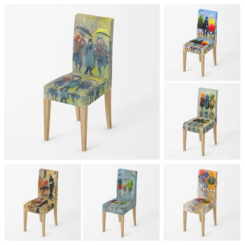 Domů židle kryt Židle pro kuchyně Zahrnuje židle Nordic nastavitelná jídelní elastická tkanina židle kryty židle kryt pro svatbu