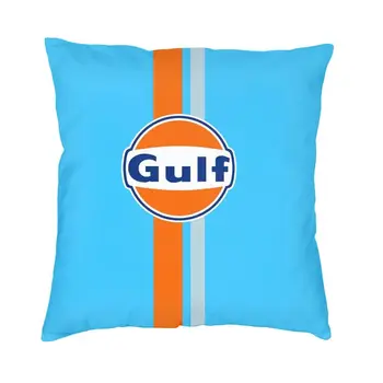 Personalizované Vlastní Gulf Racing Logo povlak na Polštář Pohovka Obývací Pokoj Náměstí Hodit Polštář Kryt Židli Polštář 40x40cm