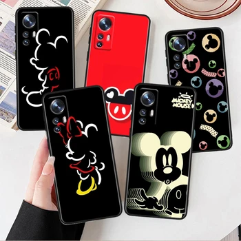 Disney Mickey Mouse Pro Xiaomi Mi Note 10T 10 10 9 T 9 SE 8 CC9E A3 5G Lite Pro Měkké Silikonové Černé Pouzdro na Telefon