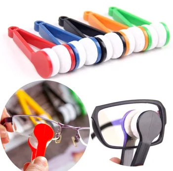 3KS Přenosné Mini sluneční Brýle Brýle z Mikrovlákna Brýlí Cleaner, Měkký Kartáč Čisticí Nástroj, Brýle, Brýle, Čištění Klip