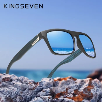 KINGSEVEN TR90 Rám Zrcadla Čočky, sluneční Brýle Polarizované Muži Brýle Venkovní Sportovní Brýle Mužské Originální Příslušenství N751
