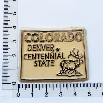 Colorado, Spojené Státy Mapa Lednice Magnet Kulturní Krajiny Zprávu Samolepky Cestovního Ruchu Suvenýr Dekorace Řemesla
