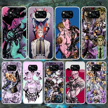 Anime JoJo Killer Queen Soft Telefon Pouzdro Pro Xiaomi Poco X3 Pro X5 X4 NFC M4 M3 M2 F3 F2 F1 Mi Note 10 Lite A3 A2 A1 CC9 Gt Funda