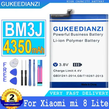 4350mAh Vysoká Kapacita Mobilní Telefon Baterie BM3J Pro Xiaomi 8 Lite MI8 Lite 8Lite MI8Lite Smartphon Baterie 