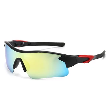 Nové Oslňující sluneční Brýle Venkovní Cyklistické Pánské jednodílné Brýle Venkovní Sportovní Polarizační sluneční Brýle Uv400