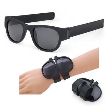 Nové Módní Polarizované Skládací sluneční Brýle Značky Návrhář Složit Brýle Muži Ženy Sport Skládací Manžeta sluneční Brýle, UV400 Brýle