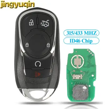 Jingyuqin 5Buttons Smart Keyless Entry Fob 315/433MHZ ID46 Čip Pro Buick ENVISION Vzdálené Klíče od Auta Náhradní