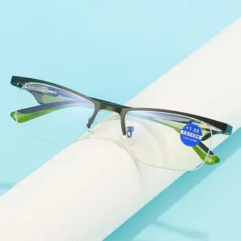 Módní Vintage Ochrana Očí Přenosné Anti-Modré Světlo Brýle Čtení Brýle Ultra Light Rámu