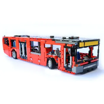 MOC-45507 City Bus Montáž Automobilů Šití Stavební Blok Modelu • 1884 Díly, Stavební Bloky, Děti, Narozeniny, Vlastní Hračka, Dar