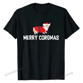 Corgi Vánoční Tričko, Veselé Corgmas Holiday Majitel Psa Dárek Hot Prodej Mužů Trička Bavlněné Topy Trička Dárek