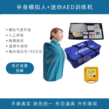 Standardní Konfiguraci Simulované Půl Těla A Aed Defibrilace Model Školení Pro Kardiorespirační Resuscitace V