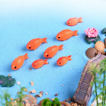Roztomilé Dítě Dárky Akvárium Ornament Micro Krajiny Červené Ryby Pryskyřice Řemesla Ryby Nádrže Dekor zlatá Rybka Figurka Rybník Miniaturní Scény