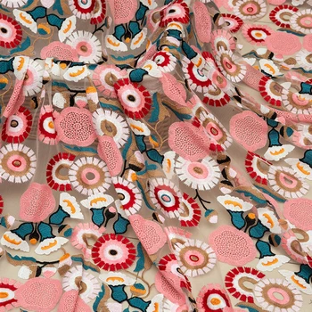 Rozpustné ve vodě krajky pro nový těžký průmysl tkanina Květ Stereo Výšivky patchwork Vysoce módní DIY šaty cheongsam tissus
