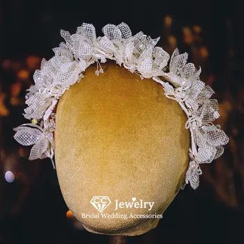CC Romantické Hairbands pro Ženy, Svatební Vlasové Doplňky, Svatební Čelenky, Zásnubní Šperky Květina Tvar Hlavice Strany AN425
