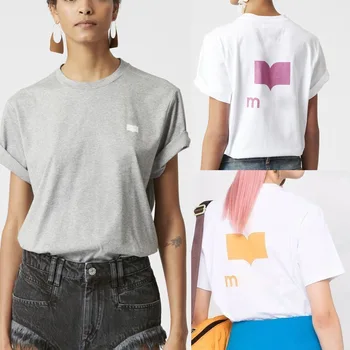 23FW Maranted T-košile Pánské Dámské Letní Módní Mikiny Volné Prodyšné tričko Oblečení Topy Tees Bavlna Hrudi Tisku
