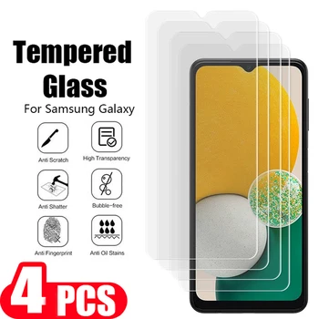 4ks 9H Tvrzené sklo Pro Samsung Galaxy A31 A32 A33 A34 A22 A23 A24 A12 A13 A14 A04 A04E A04S Ochranná fólie screen protector
