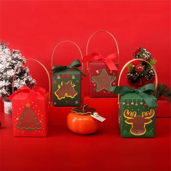 Vánoční Dárkové Krabice Santa Claus Sněhulák Cukroví Čokoládové Případě, Veselé Vánoce, Krabice, Pytle pro Domácí, Nový Rok, Vánoční Dekor Děti Dárky