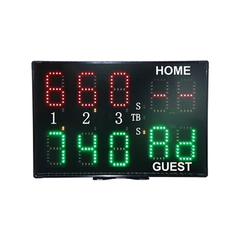 Profesionální Dobíjecí Baterie Přenosné Mini Elektronické Scoreboard Bezdrátové Dálkové Ovládání Elektronické Led Tenis Scoreboard