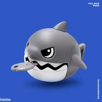 Kawaii Vítr Shark Klíčenka Bag Přívěsek Strojek Děti, Hračky, Party Laskavosti Dárek Gadget