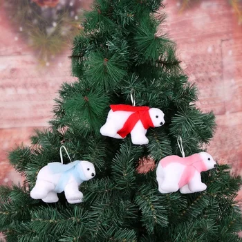 Přeshraniční Nový Vánoční Přívěsek, Vánoční Strom Roztomilý Bryndáček Pěny Medvěd Visí Vánoční Ozdoby Visí Ozdoby