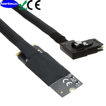 M. 2（M-Key NVMe 2260） SFF-8643, aby SAS SFF-8087 levé ohnuté úhel plug and play pro základní Deska Intel SSD 750 NVME SSD Adaptér A Kabel