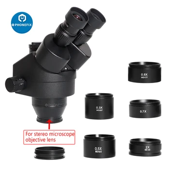 0,3 X 0,5 X 0,7 X 1X 2.0 X Pomocné Objekty Objektiv Závit M48mm Pro Zoom Binokulární Stereo Trinocular Mikroskop Barlow Čočka Fotoaparátu